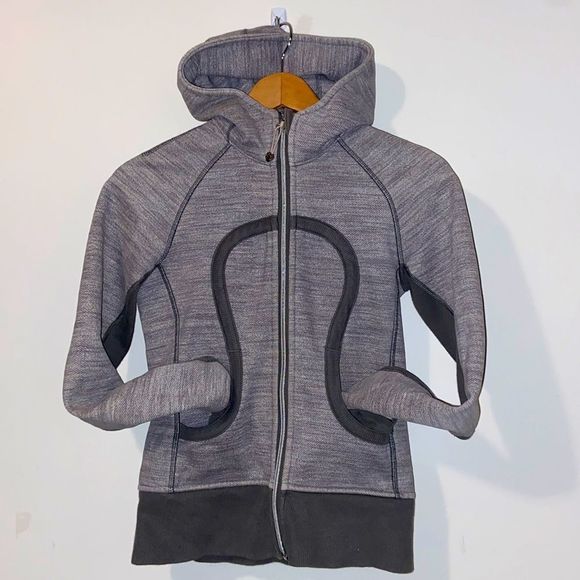 lululemon athletica Tops - Lululemon Scuba Hoodie Ladies Size 2 - Gray